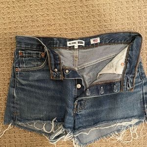 RE/DONE x Levi's Collection Denim Shorts